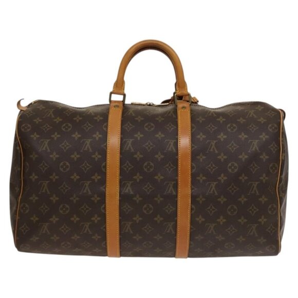LOUIS VUITTON Monogram Keepall 50 Boston Bag LV Auth - Picture 3 of 16
